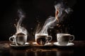 Traditional Bosnian Turkish Coffee: An Explosion of Flavor coffee splash - Ai generated