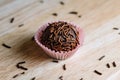 Traditional Brazilian Sweet `Brigadeiro`