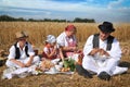 Traditional breakfast of wheat field Royalty Free Stock Photo