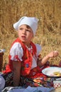 Traditional breakfast of wheat field Royalty Free Stock Photo