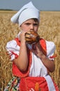 Traditional breakfast of wheat field Royalty Free Stock Photo