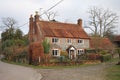 Traditional Brick and Flint English farmhouse Royalty Free Stock Photo