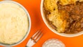 Traditional British Beef Casserole With Dumplings Royalty Free Stock Photo