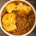 Traditional British Beef Casserole With Dumplings Royalty Free Stock Photo