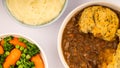 Traditional British Beef Casserole With Dumplings Royalty Free Stock Photo