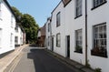 Traditional British houses at a neighborhood Sandwich village , Kent, United Kingdom Royalty Free Stock Photo