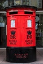 Traditional British postbox