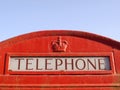 Traditional British Red Phone Box Royalty Free Stock Photo