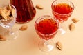 Traditional brown almond liquid