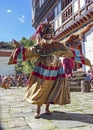 Traditional Buddhist festival in Bumthang, Bhutan