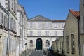 Traditional buildings old town, in the centre of the city of La Rochelle, Charente Maritime, France