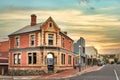 Traditional building at Cattley St and Marine St at the city centre in Burnie, Tasmania.