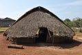 Traditional building house in Cambodia ethnic minority village