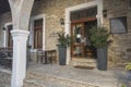 Traditional building and street on Cyprus Royalty Free Stock Photo