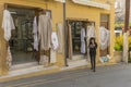 Traditional building and street on Cyprus Royalty Free Stock Photo