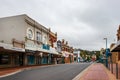 Traditional buildings at Cattley St at the city centre in Burnie, Tasmania.