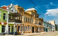 Traditional buildings on the central street of Vladikavkaz, Russia