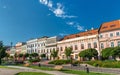 Traditional buildings in the old town of Presov, Slovakia Royalty Free Stock Photo