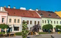 Traditional buildings in the old town of Presov, Slovakia