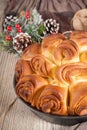 Traditional Bulgarian Christmas Pita Bread Royalty Free Stock Photo