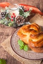 Traditional Bulgarian Christmas Pita Bread Royalty Free Stock Photo