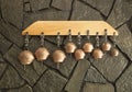 Traditional bulgarian wrought iron copper bells