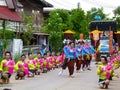 Traditional Bun Bang Fai. Thai tradition and culture.