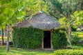 Traditional bungalow in the tropical jungle