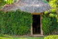 Traditional bungalow in the tropical jungle