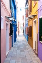 Traditional Burano colored houses, Venice