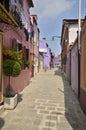 Traditional Burano street