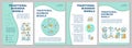 Traditional business model mint brochure template
