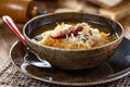 Traditional cabbage soup Royalty Free Stock Photo