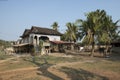 Traditional Cambodian wooden houses. Kampot, Cambodia Royalty Free Stock Photo