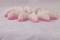 Traditional candy - Pink and white teeth sweeties,