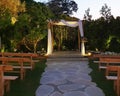 Traditional canopy ÃÂhuppah for jewish wedding ceremony Royalty Free Stock Photo