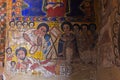 Traditional canvas painting in an Ethiopian church