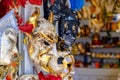 Carnival masks for sale on a souvenir shop in Venice, Italy