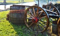 Traditional cart in Zaanse Schans, Holland, close-up Royalty Free Stock Photo