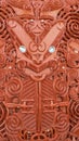 Traditional Carved Maori Board. Red wood