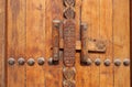 Traditional carved old Locking system of door