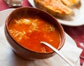 Castilian garlic soup Royalty Free Stock Photo