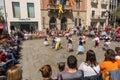 Catalan children traditional dancing festival