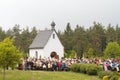 Traditional Catholic Procession in rural Bavaria