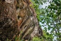 Traditional cave graves carved in the rock at Lemo. Tana Toraja, South Sulawesi, Indonesia Royalty Free Stock Photo