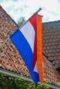 Traditional birthday celebration of King of the Netherlands Willem-Alexander, King's Day national holiday on April 27, Dutch flag Royalty Free Stock Photo