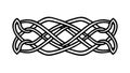 Traditional Celtic Knotwork Classic Border, vector design Generative AI Royalty Free Stock Photo