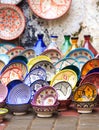 Traditional ceramic pottery in Morocco Royalty Free Stock Photo