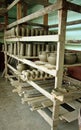Traditional ceramics pottery workshop Royalty Free Stock Photo