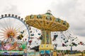 Traditional Chairoplane at Oktoberfest in Munich Royalty Free Stock Photo